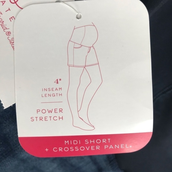 NWT Maternity Midi Short with crossover panel - Picture 4 of 7